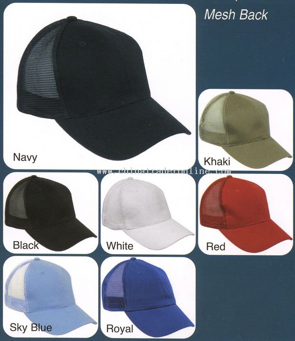 Baseball Caps with Back Mesh from China