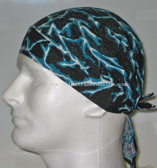 Blue Lightning Head Wrap from China