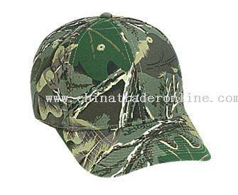 Camouflage Cotton Twill Low Profile Pro Style Caps