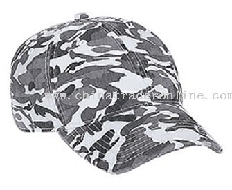 Camouflage Superior Garment Washed Cotton Twill Distressed Visor from China