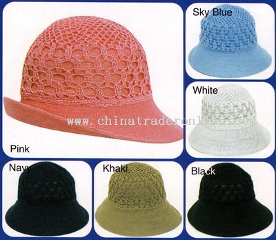 Fashion Poly Crochet Bucket Hats from China