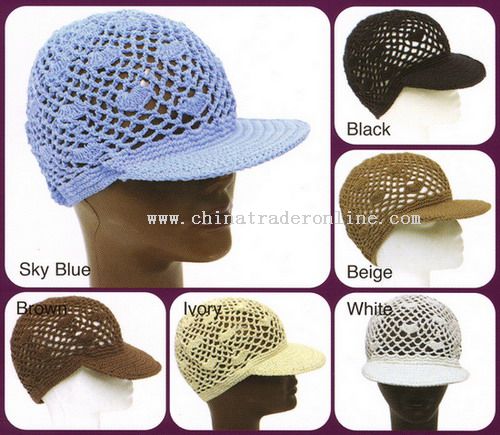 Net Crochet Baseball Caps from China