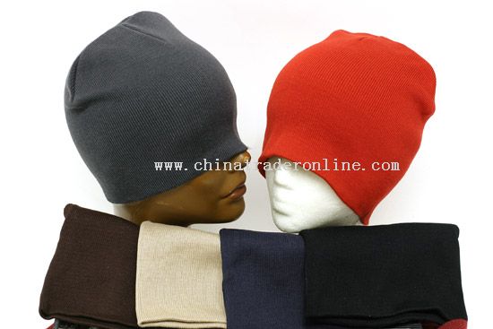 Solid Color Knit Hat from China