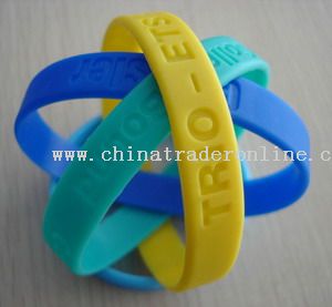 Debossed bracelet from China