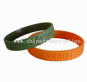Debossed bracelet from China