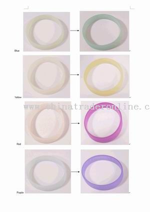UV silicone bracelet from China