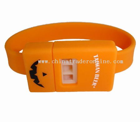 Whistle silicone bracelet from China