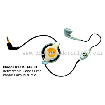 standard 2.5mm Phone Plug Retractable Headsets