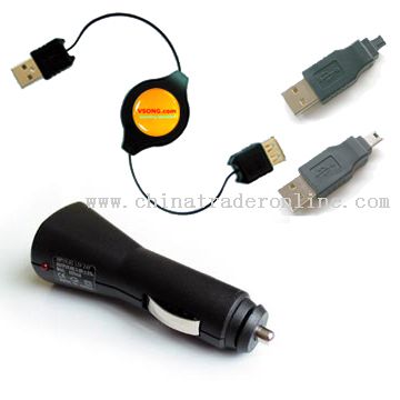 DC Car USB Adapter for RIM