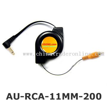 Retractable RCA cable