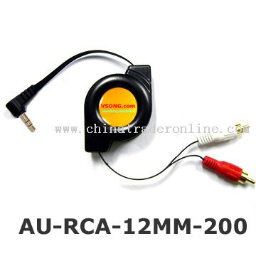 Retractable RCA cable