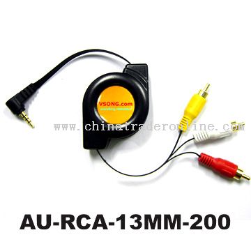 Retractable RCA cable