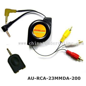 Retractable RCA cable from China