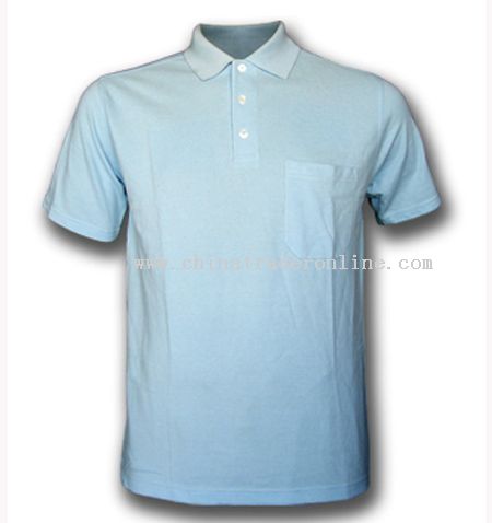 Combed Cotton Pique Polo Shirt from China