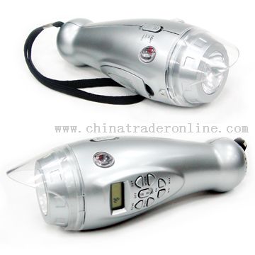 Cord Pulling Flashlight With Radio from China