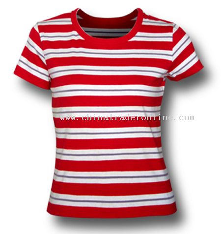 Ladies Yarn Dyeing T-shirts