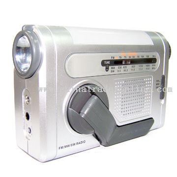 Multi-Funcition Crank Dynamo Radio With Flashlight from China