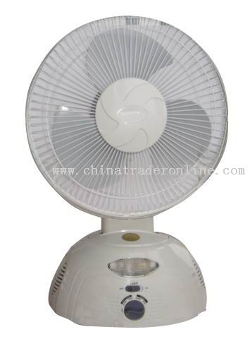 Rechargeable fan with light from China