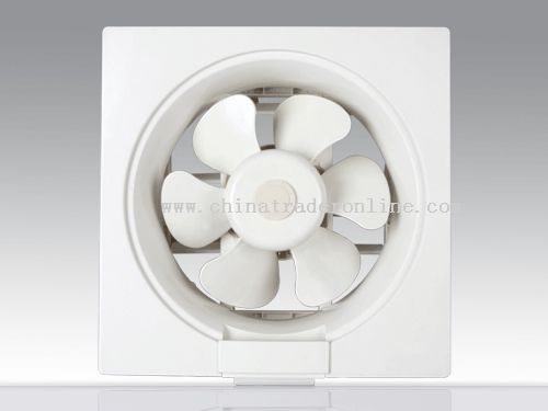 plane plastic ventilation fan with shutter from China