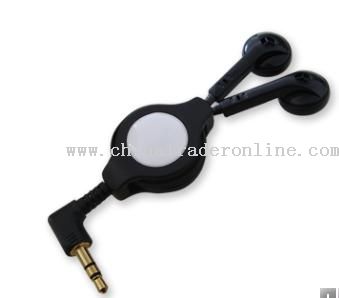 Retractable MP3 Earphone from China