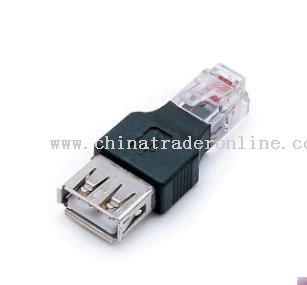 USB A F to RJ12(6P4C) Adapter from China