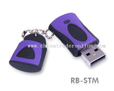 Durable Solid Rubber USB Flash Drive from China