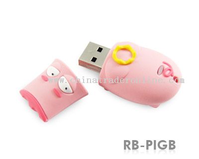 Durable Solid Rubber USB Flash Drive from China