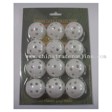 12 Hollow Balls in blister card from China