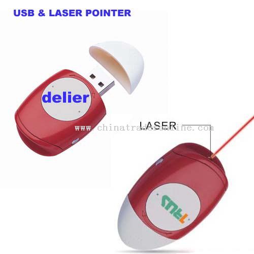 USB Flash Laser Pointer or LED Llight from China