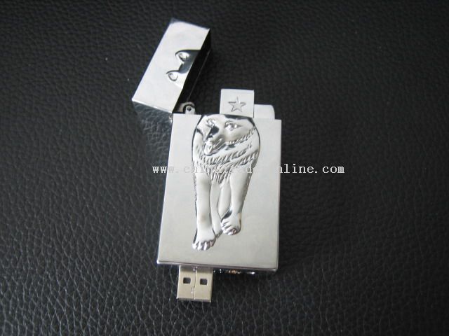 lighter with flash disk