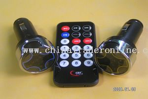 Car MP3 FM Transmitter with car charger from China