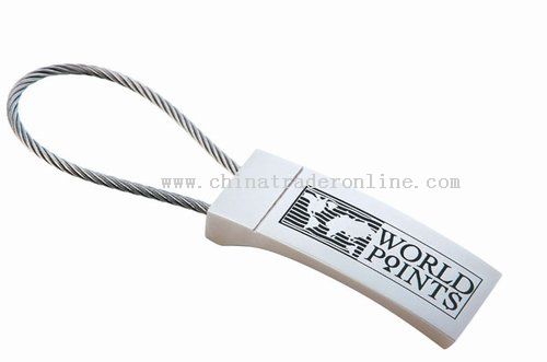 Flat Rectangular Cable Keytag from China