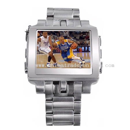 1.5 inch 1GB Steel MP4 Player Watch