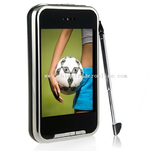 2.8 Inch 4GB high clear QVGA touch screen MP4; Support FM record