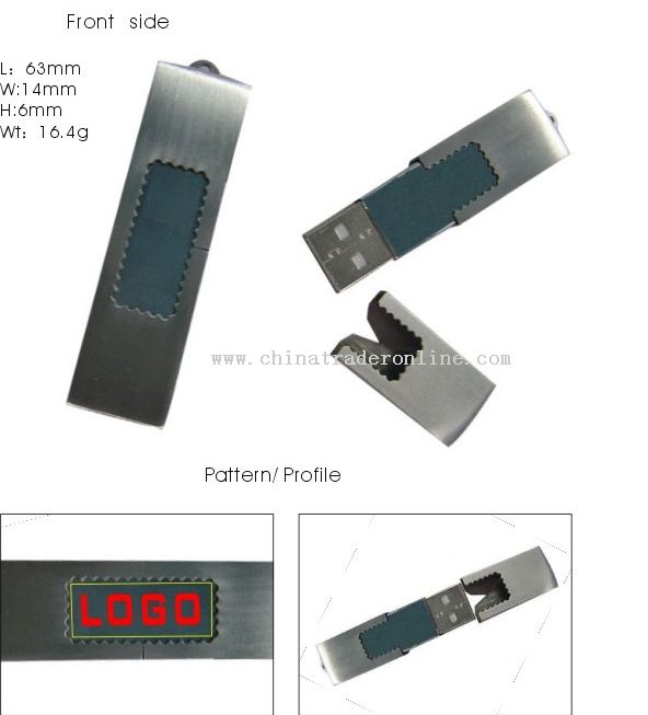 Stainless steel USB Flash disk drive