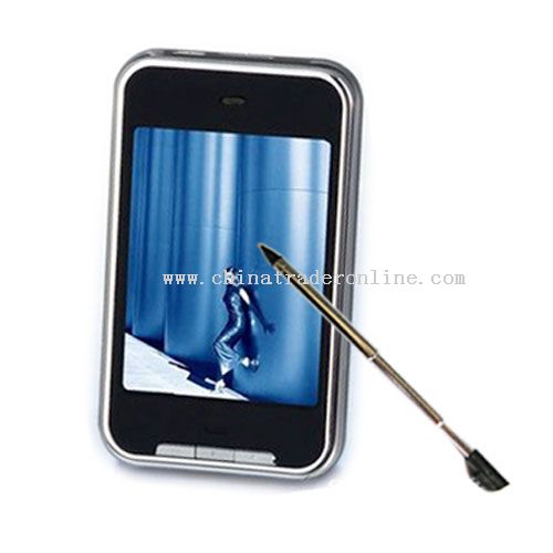 Touch screen MP5 player-8GB-1.3 MP digital camera-2.8 inch screen-FM radio-Mini SD card slot from China