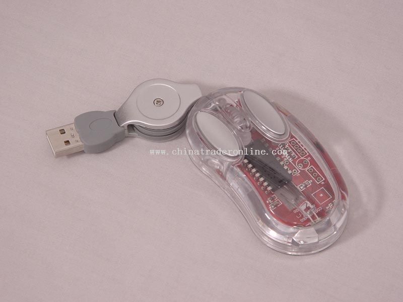 Mini Mouse With Stretchable Cable