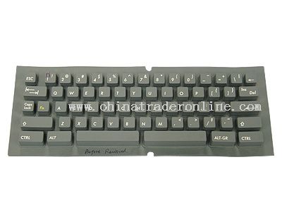 Silicone rubber keyboard for instrument and meter
