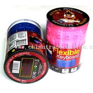 PVC rotundity Flexible keyboard from China