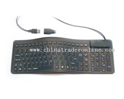 109keys silicone keyboard from China