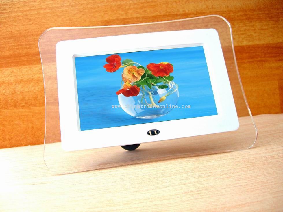 7-inch16:9 size Active Matrix TFT LCD display Digital Photo Frame from China