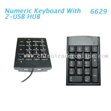 Mini USB Hub Digital Keyboard