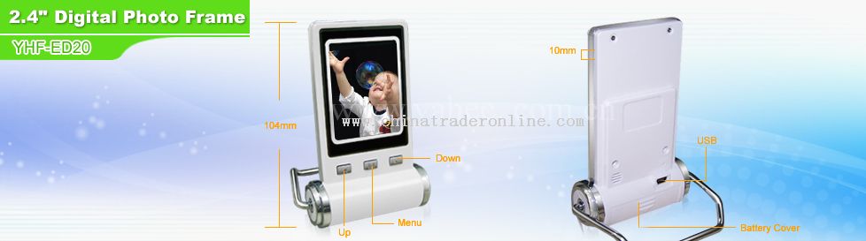 2.4 digital photo frame from China