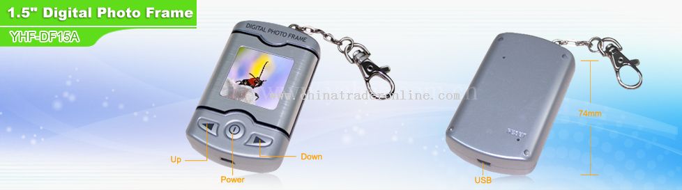 digital photo frame with keychain from China