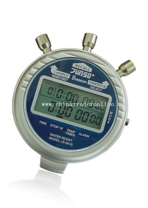 Two row display for lap Professional Stopwatches