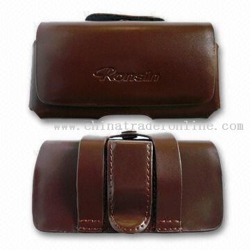 Genuine Leather Mobile Phone Case with Perfect Design and Workmanship from China