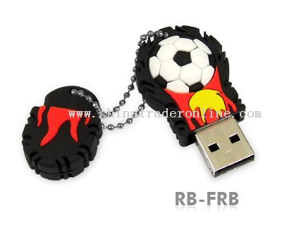 Solid soft PVC housing football USB Momery Stick