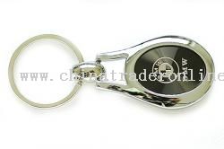 BMW Oval Key Chain Black