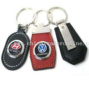 Leather keychain from China