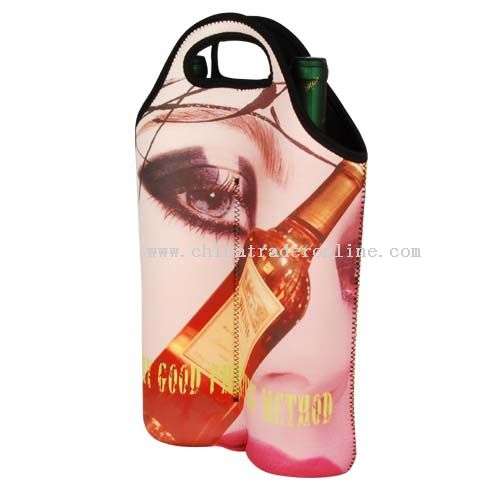 Wine bottle bag for two